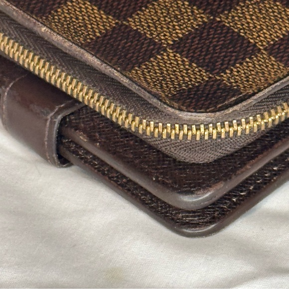 VTG Louis Vuitton Damier Ebene Compact Zippy Bifold Wallet Unisex - Picture 4 of 14